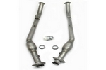 2 1/2” Mid-Pipes with Cats Stainless Steel